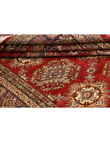 Tappeto Kazak Fine Pakistan rosso giallo 207x283