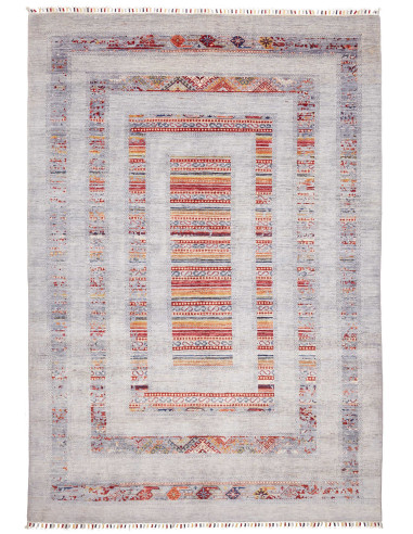 Tappeto Siva Pakistan 206x296 Grigio Chiaro Ros