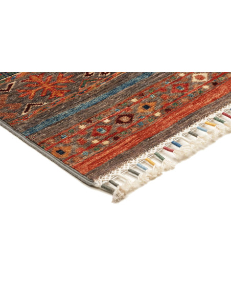 Rug Samarkand Pakistan brown grey 83x239