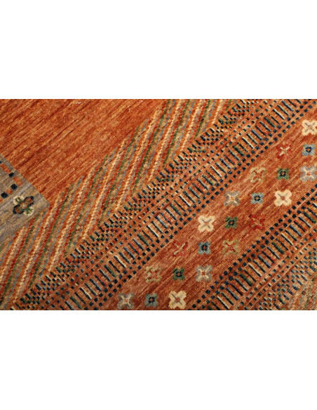 Siva 209x250 Cm Siva Pakistan Hand-carded Wool warp Cotton