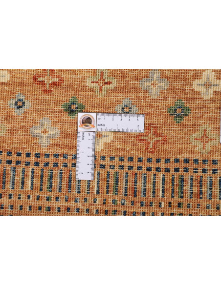 Siva 209x250 Cm Siva Pakistan Hand-carded Wool warp Cotton