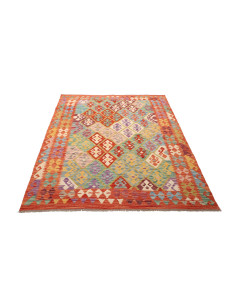 Kilim 150x193 Cm Kilim, Afghanistan, Hand-carded Wool 2