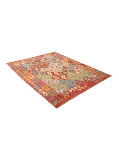 Kilim 150x193 Cm Kilim, Afghanistan, Lana Cardata A Mano