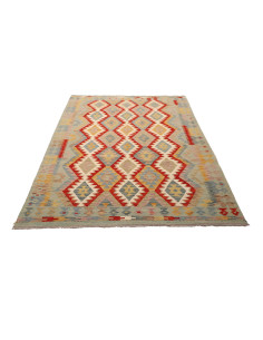 Kilim 150x201 Cm Kilim, Afghanistan, Hand-carded Wool warp: 2