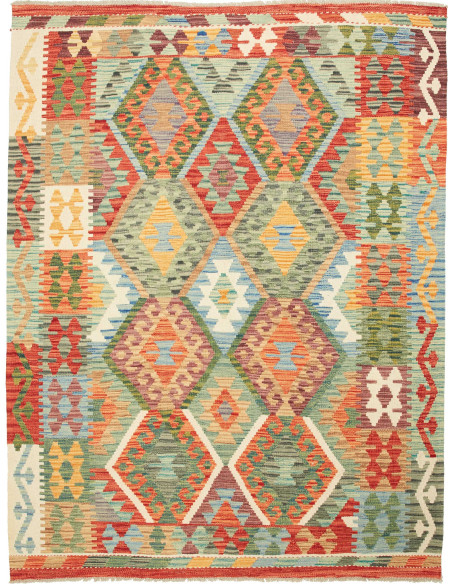 Kilim 155x201 Cm Kilim Afghanistan Hand-carded Wool cotton