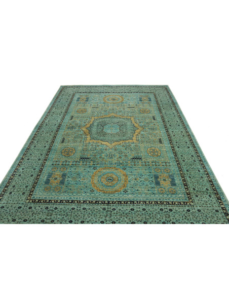 Rug Mamlouk Pakistan 207x294 Turquoise Gold