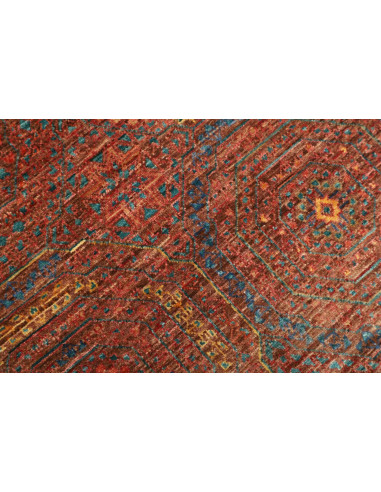 Rug Mamlouk Pakistan 96x154 Brick Red Petrol Bl