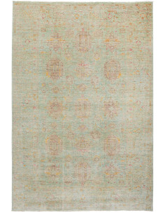 Rug Tribal Pakistan 196x290 Aqua Mint Green
