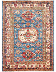 Kazak Fine 172x240 Cm Kazak Fine, Pakistan, Hand-carded Wool