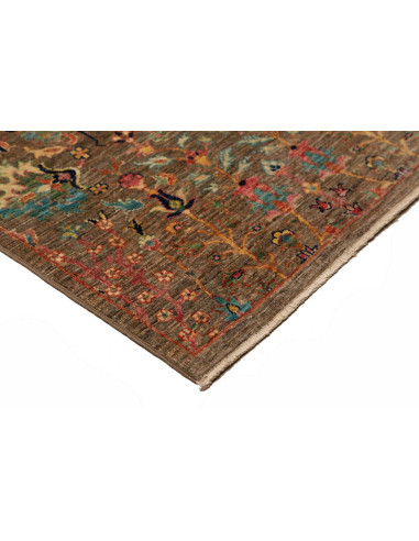 Rug Shahi Fine Pakistan 80x294 Olive Green Brow
