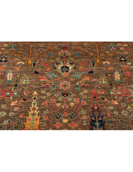 Rug Shahi Fine Pakistan 80x294 Olive Green Brow