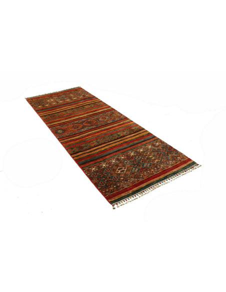 Rug Samarkand Pakistan 90x249 Terracotta Red De