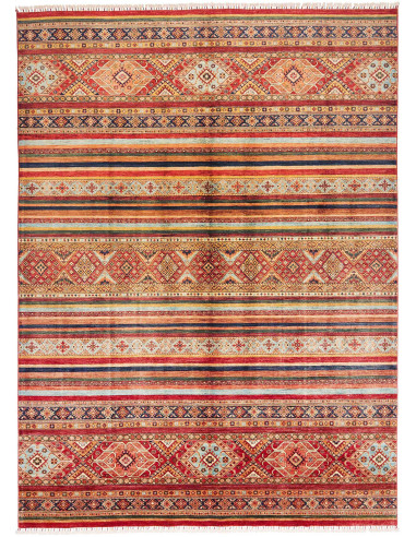 Rug Samarkand Pakistan 250x344 Red Blue