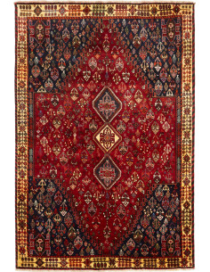Rug Shiraz Fine Persia maroon blue 162x238