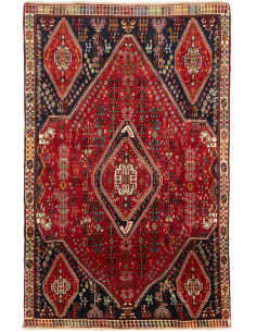Rug Shiraz Fine Persia maroon blue 163x260