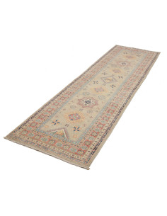 Tappeto Kazak Afghanistan marrone azzurro 84x287 2