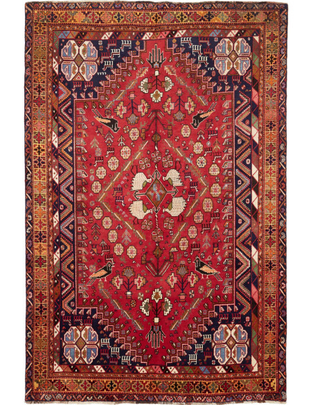 Tappeto Shiraz Fine Persia marrone giallo 168x255