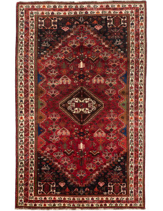 Rug Shiraz Fine Persia maroon yellow 168x265