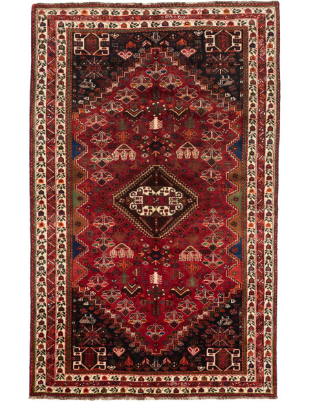 Tappeto Shiraz Fine Persia marrone giallo 168x265