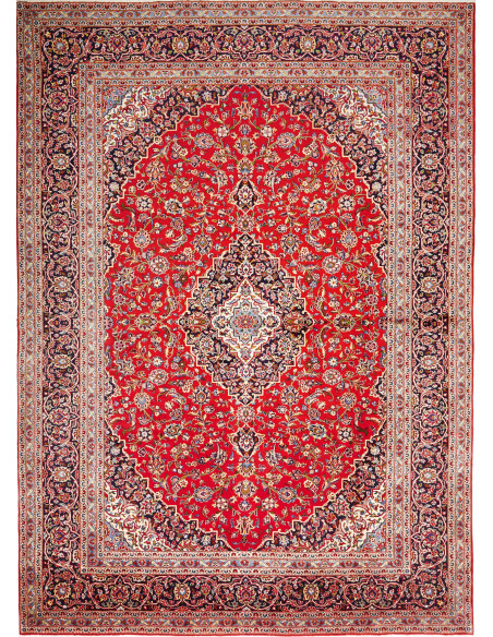 Ardakan 252x350 Cm Ardakan, Persia, Hand-carded Wool, Cotton
