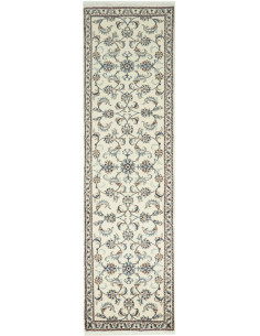 Tappeto Nain Kashmar Persia bianco 78x290