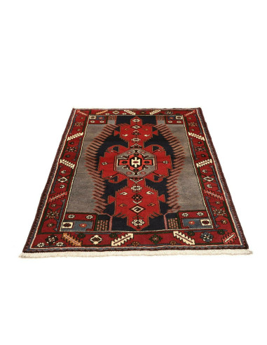 108x150 Cm Tribal Medallion Rug, Caucasian, Wool warp: