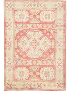 Rug Kazak Afghanistan yellow red 100x145