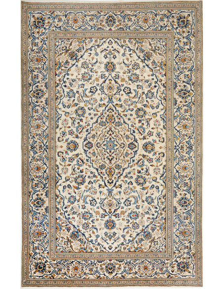 Kashan 196x308 Cm Kashan, Persia, Hand-carded Wool cotton