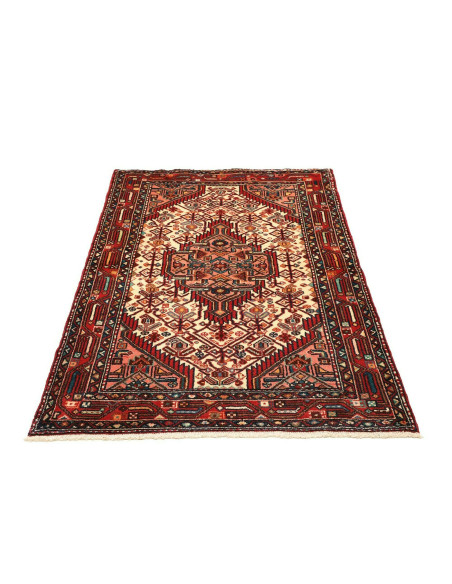 Geometric Red Cream 105x159 Cm