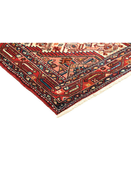Geometric Red Cream 105x159 Cm