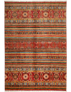 Rug Samarkand Pakistan 175x251 Rust Blue Ocher