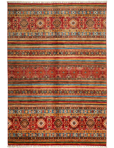 Rug Samarkand Pakistan 175x251 Rust Blue Ocher