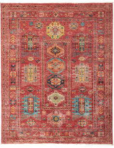 Tappeto Tribal Pakistan 151x192 Rosso Terracott
