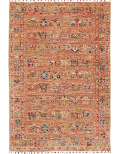 Tappeto Rubin Pakistan 123x180 Ruggine Terracot
