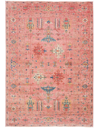 Tappeto Kazak Fine Pakistan 205x293 Rosato Cora