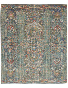 Rug Shahi Fine Pakistan 250x304 Blue Green Teal