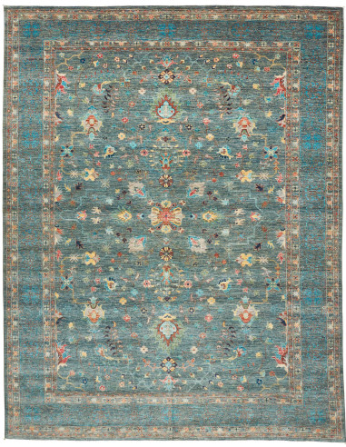 Rug Ziegler Fine Pakistan 246x311 Teal Blue Red