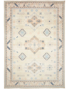 Tappeto Kazak Afghanistan 301x436 Avorio Crema