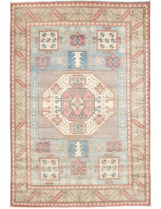 Tappeto Kazak Afghanistan 199x291 Azzurro Paste