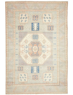 Tappeto Kazak Afghanistan 206x302 Verde Salvia