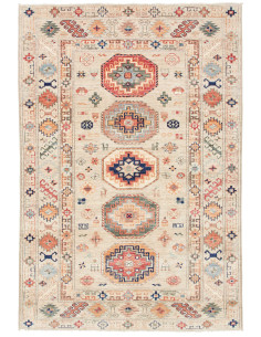 Rug Kazak Fine Pakistan 124x187 Beige Terracott