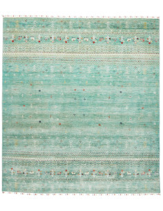 Rug Siva Pakistan 249x275 Turquoise Aquamarine