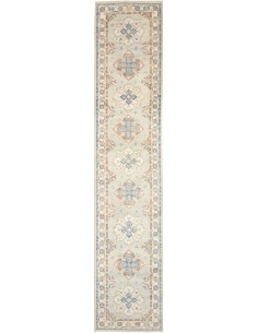 Rug Kazak Afghanistan 79x387 Muted Blue Brick R