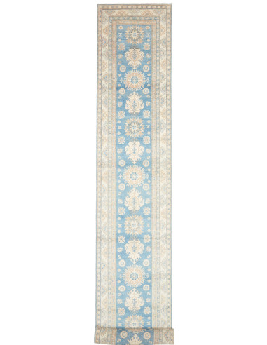 Rug Kazak Afghanistan 82x583 Light Blue Beige