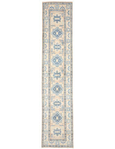 Tappeto Kazak Afghanistan 77x373 Beige Crema