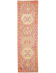 Rug Kilim Afghanistan 85x298 Terracotta Coral