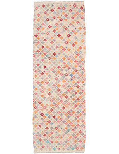 Rug Kilim Afghanistan 79x242 Off-white Multi-co
