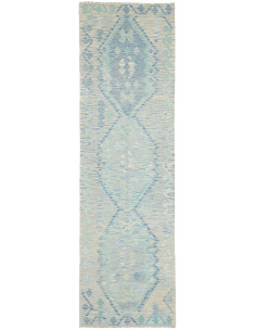 Rug Kilim Afghanistan 87x296 Light Blue Aquamar