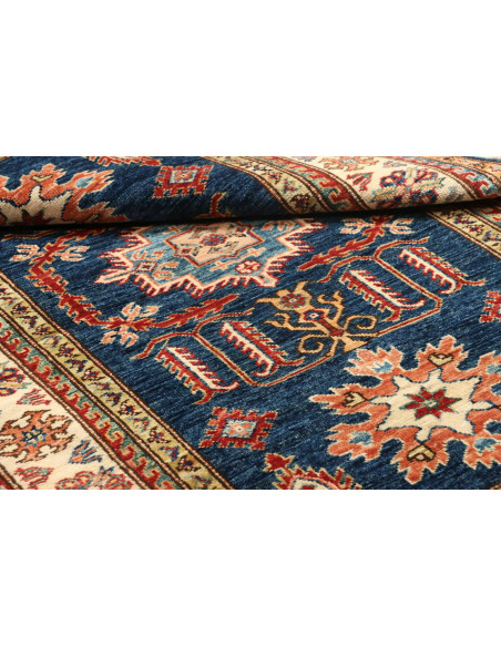 Rug Kazak Fine Pakistan 102x156 Blue Terracotta