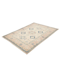 Tappeto Kazak Afghanistan 148x201 Avorio Blu Ro 2